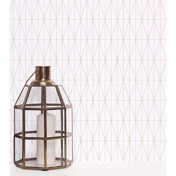 A Street Prints Tofta Off-white Geometric Wallpaper