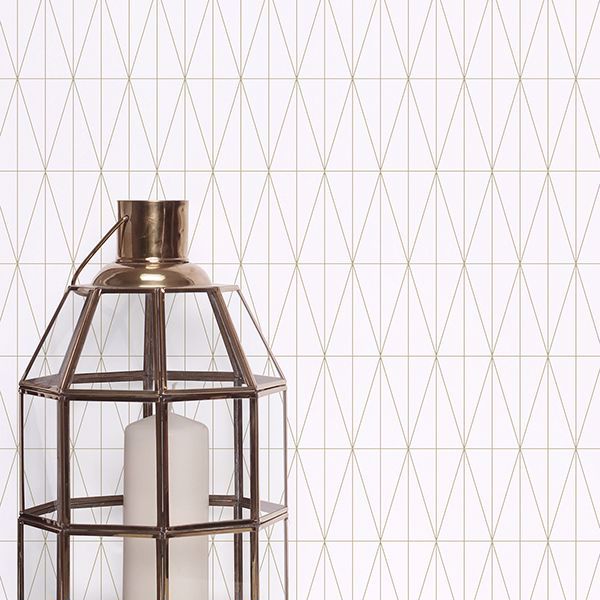 A Street Prints Tofta Off-white Geometric Wallpaper