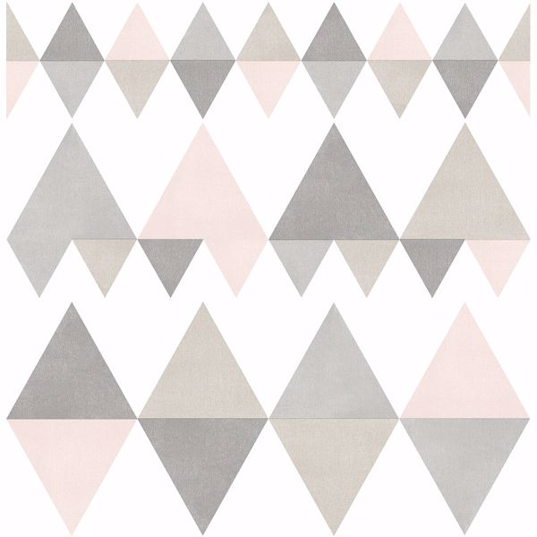 a street prints Trilogy Light Pink Geometric Wallpaper