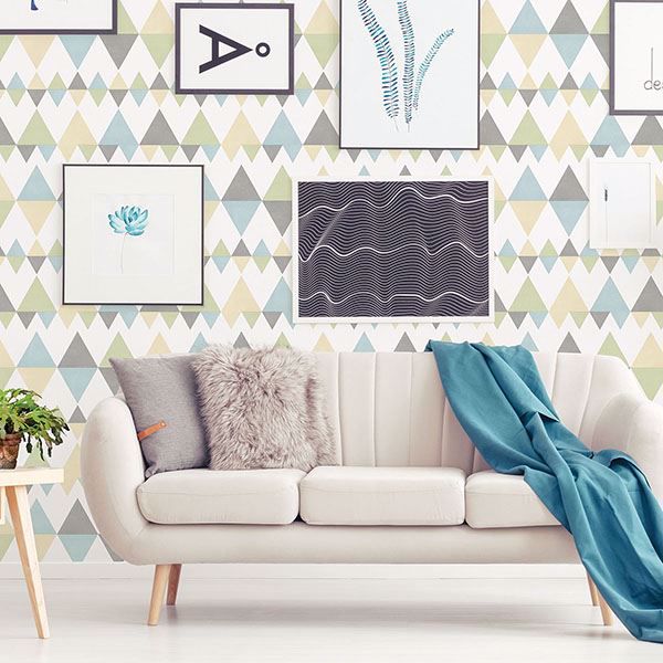 A Street Prints Trilogy Multicolor Geometric Wallpaper