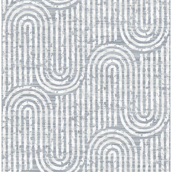 a street prints Trippet Blue Zen Waves Wallpaper by Scott Living