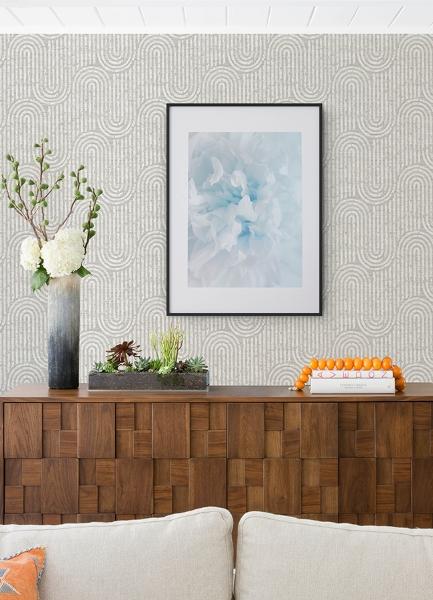 A Street Prints Trippet Bone Zen Waves Wallpaper By Scott Living