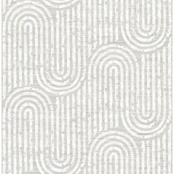 a street prints Trippet Bone Zen Waves Wallpaper by Scott Living