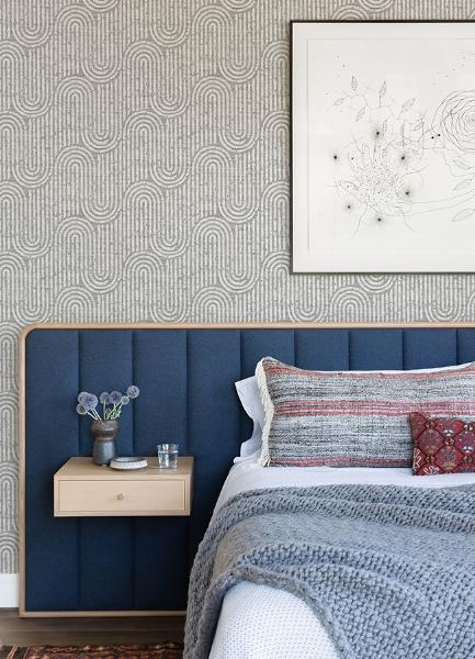 A Street Prints Trippet Grey Zen Waves Wallpaper By Scott Living