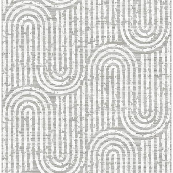 a street prints Trippet Grey Zen Waves Wallpaper by Scott Living