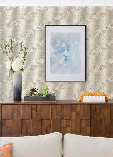 A Street Prints Trippet Light Brown Zen Waves Wallpaper By Scott Living