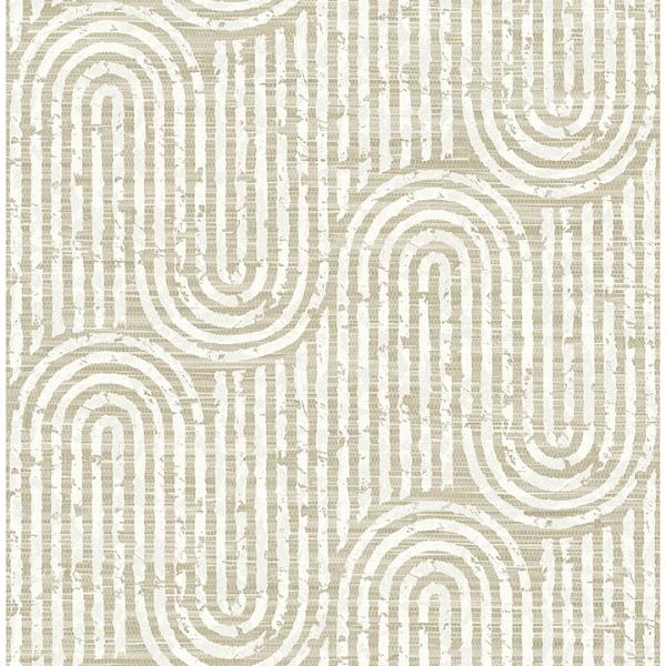 a street prints Trippet Light Brown Zen Waves Wallpaper by Scott Living