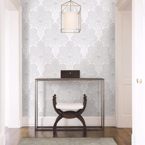 A Street Prints Triumph Off-White Medallion Wallpaper