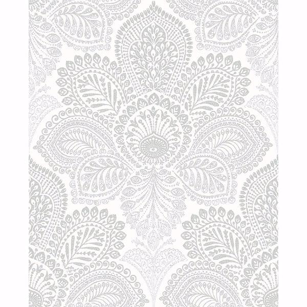 a street prints Triumph Off-White Medallion Wallpaper