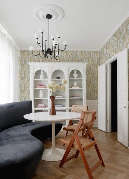 A Street Prints Tulum Khaki Surreal Shapes Wallpaper