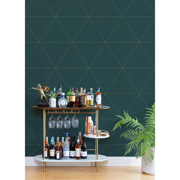 A Street Prints Twilight Indigo Geometric Wallpaper