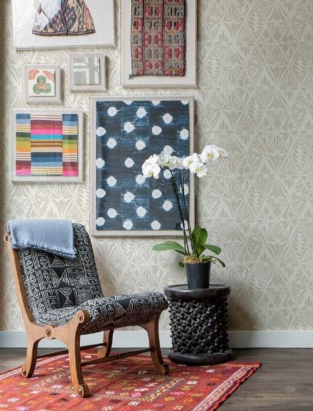 A Street Prints Urbane Light Grey Diamonds Wallpaper