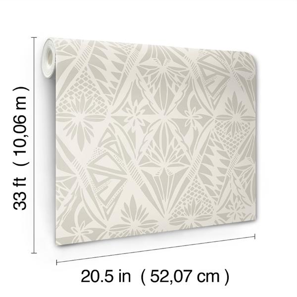 A Street Prints Urbane Light Grey Diamonds Wallpaper