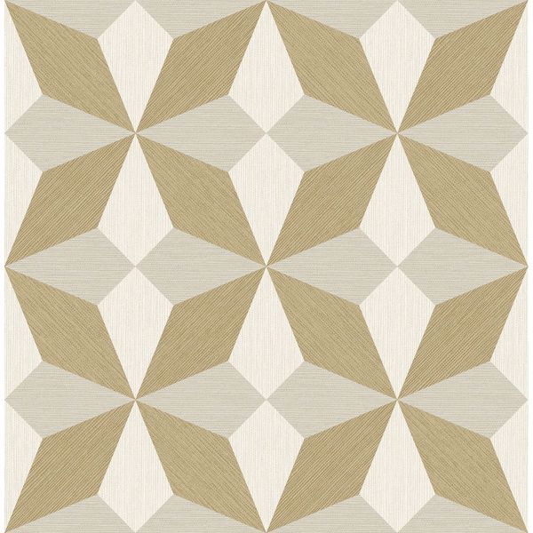 a street prints Valiant Beige Faux Grasscloth Geometric Wallpaper