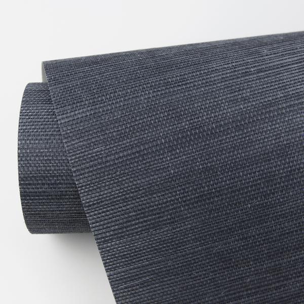 A Street Prints Victoria Indigo Grasscloth Wallpaper