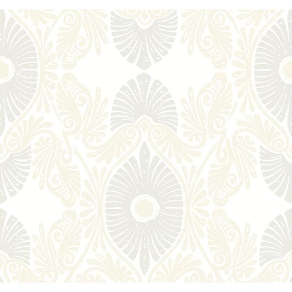 a street prints Villa Bone Embellished Ogee Wallpaper