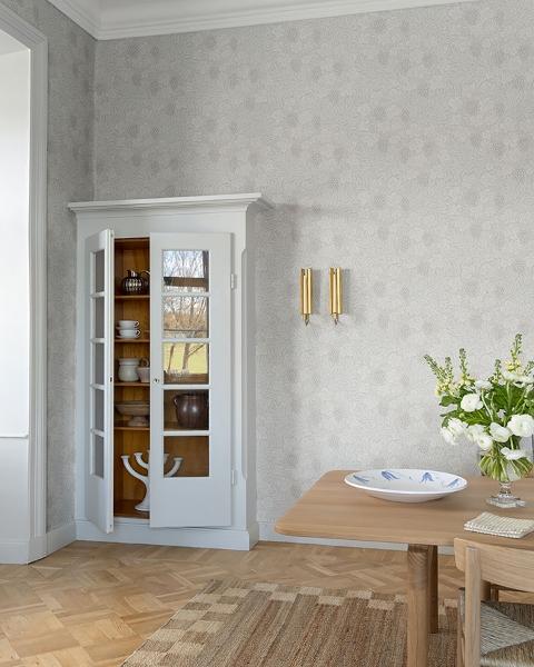 A Street Prints Vine White Woodland Fruits Wallpaper