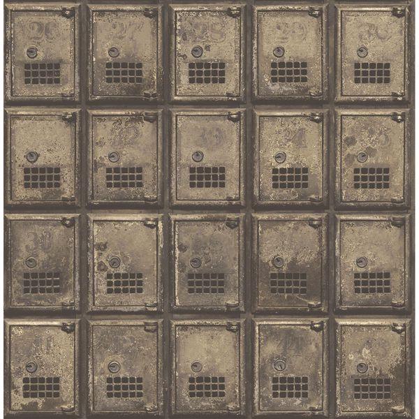a street prints Vintage P.O. Boxes Brass Distressed Metal