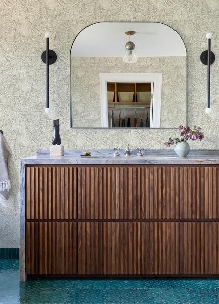 A Street Prints Vita Light Brown Botanical Wallpaper