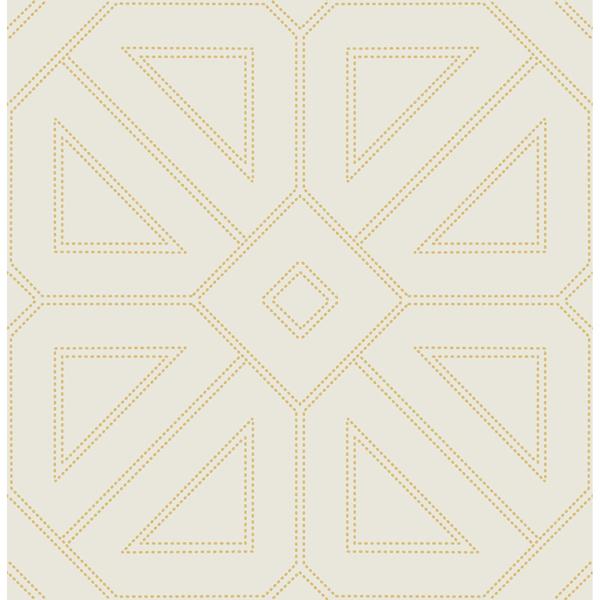 a street prints Voltaire Gold Beaded Geometric Wallpaper