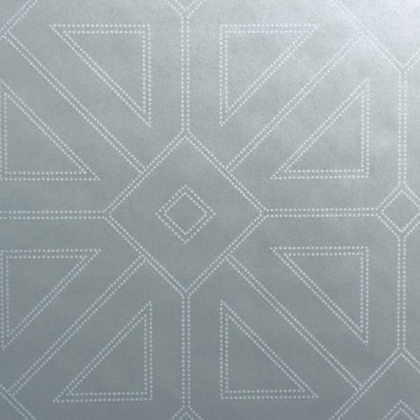 a street prints Voltaire Silver Beaded Geometric Wallpaper