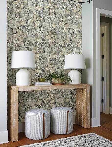 A Street Prints Wanderer Evergreen Mosaic Wallpaper