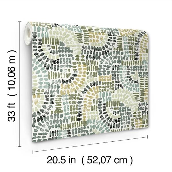 A Street Prints Wanderer Evergreen Mosaic Wallpaper