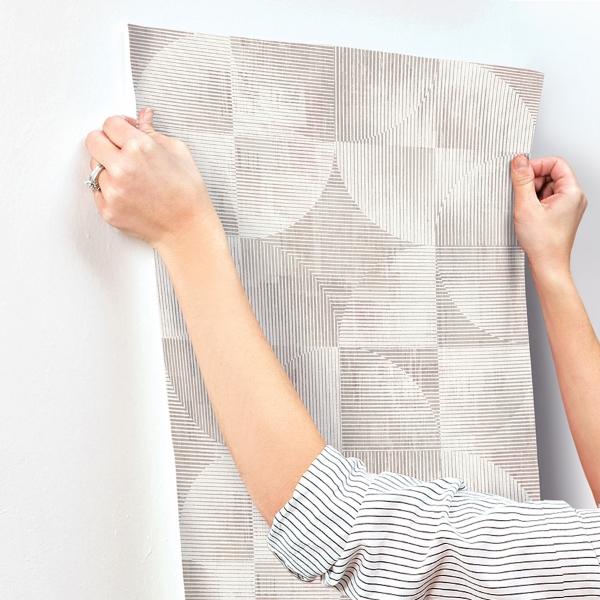 A Street Prints Woodbine Rose Abstract Geometric Wallpaper