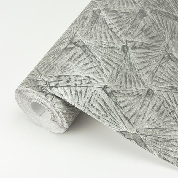 A Street Prints Wright Pewter Textured Triangle Wallpaper
