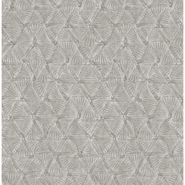a street prints Wright Pewter Textured Triangle Wallpaper