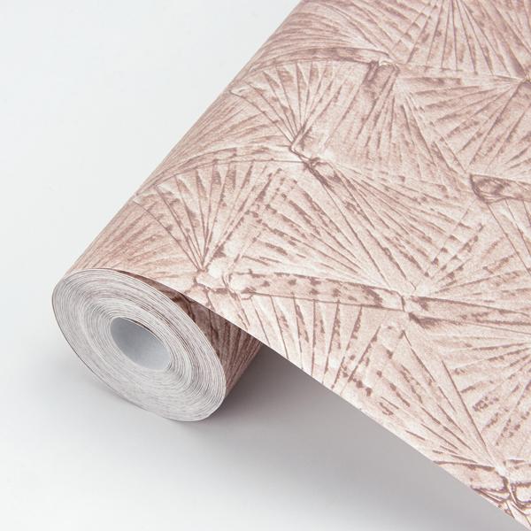 A Street Prints Wright Rose Gold Textured Triangle Wallpaper