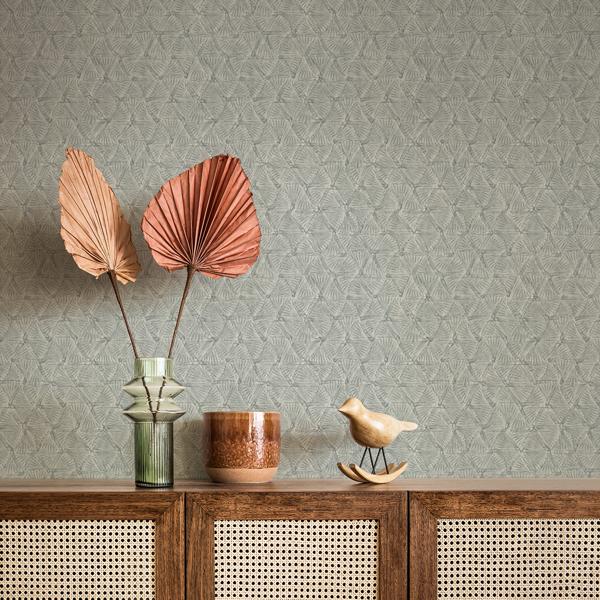 A Street Prints Wright Slate Textured Triangle Wallpaper