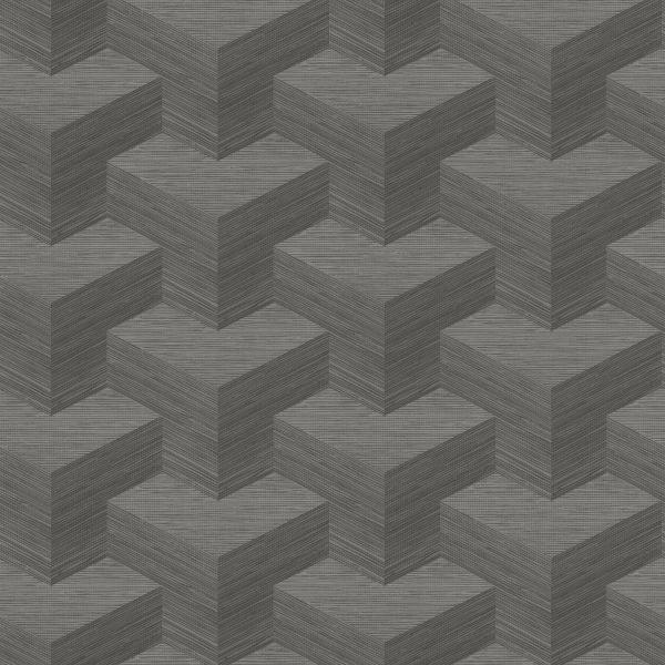 a street prints Y Knot Grey Geometric Texture Wallpaper