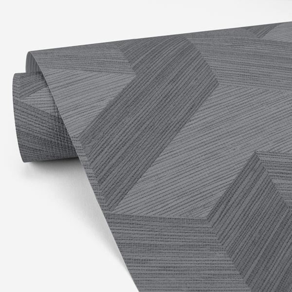 A Street Prints Y Knot Slate Geometric Texture Wallpaper