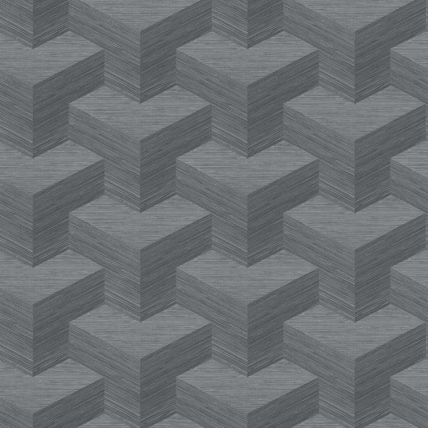 a street prints Y Knot Slate Geometric Texture Wallpaper