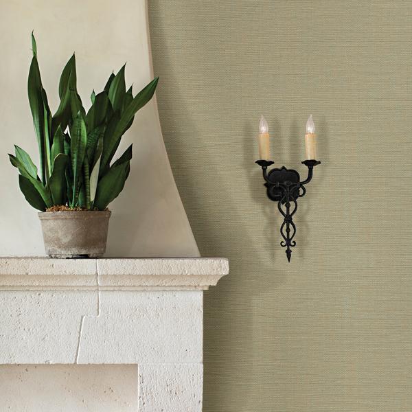 A Street Prints Yanyu Sage Paper Weave Grasscloth Wallpaper