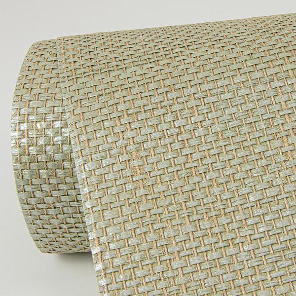 A Street Prints Yanyu Sage Paper Weave Grasscloth Wallpaper