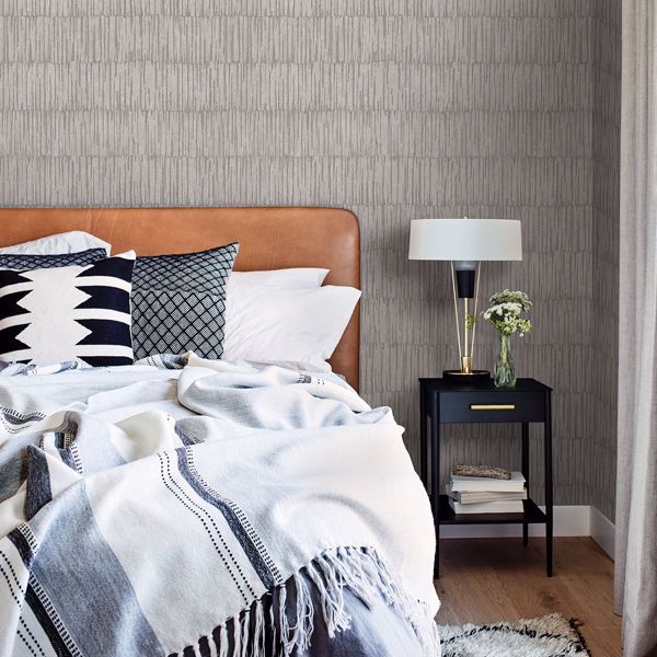 A Street Prints Zandari Light Grey Distressed Texture Wallpaper