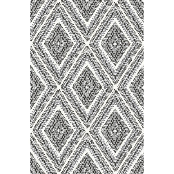 a street prints Zaya Black Tribal Diamonds Wallpaper
