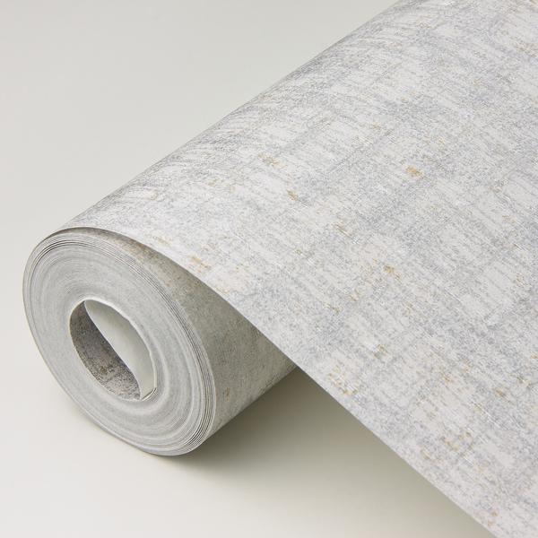 A Street Prints Zeke Silver Imitation Fabric Wallpaper
