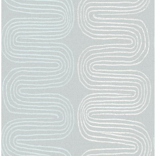 a street prints Zephyr Light Blue Abstract Stripe Wallpaper