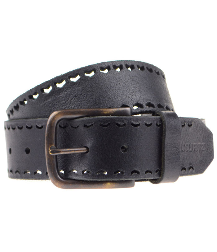 A. Kurtz Baker Buffalo Leather Belt BROWN