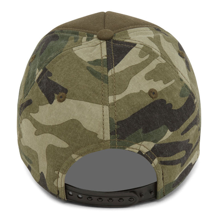 A. Kurtz Camo Back Foam Baseball Cap OLIVE