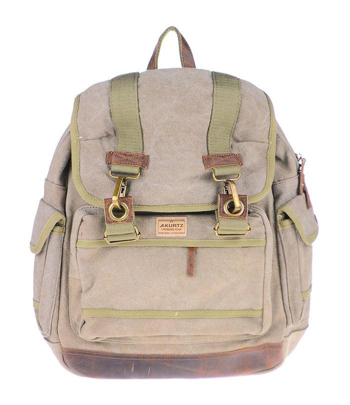 a. kurtz Cedar Canvas Rucksack TAN