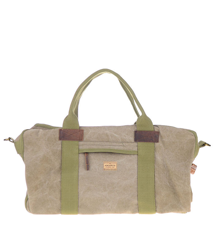 A. Kurtz Chestnut Canvas Weekender TAN