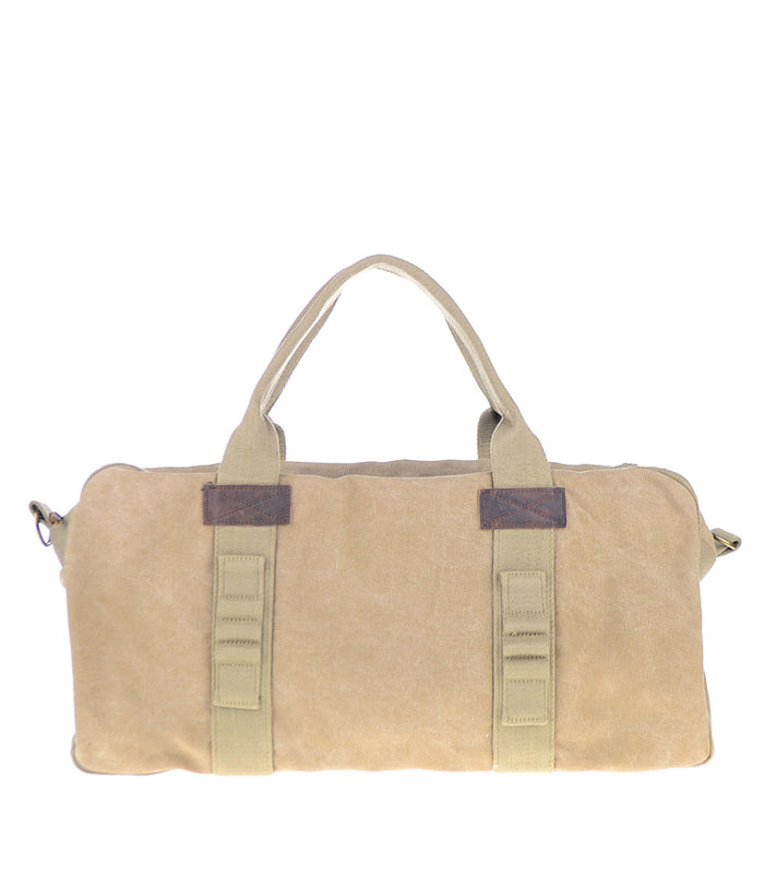 A. Kurtz Chestnut Canvas Weekender TAN
