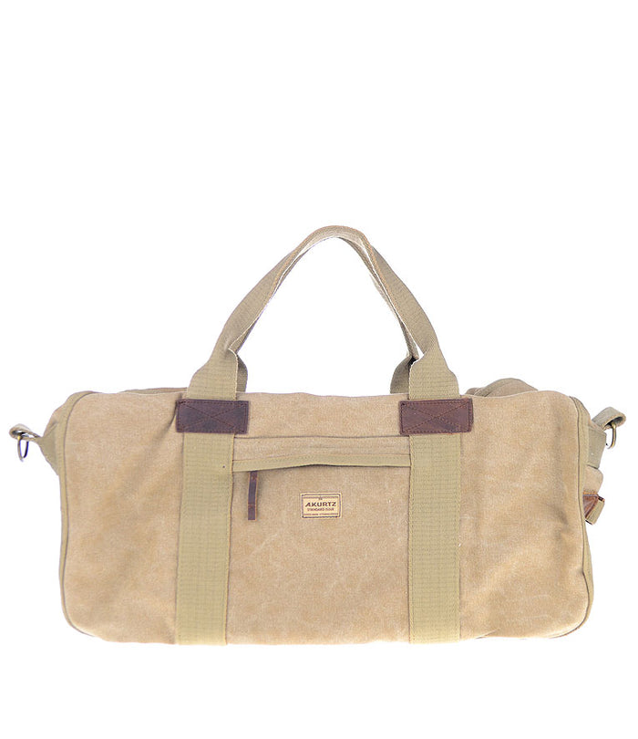 a. kurtz Chestnut Canvas Weekender TAN