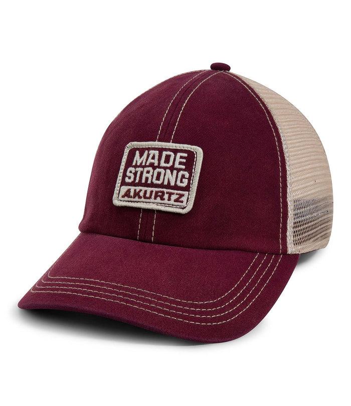 A. Kurtz Contrast Stitch Trucker Baseball Cap NAVY