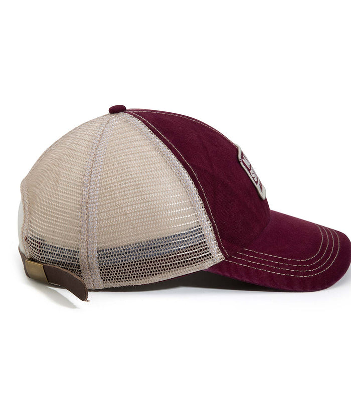 A. Kurtz Contrast Stitch Trucker Baseball Cap NAVY