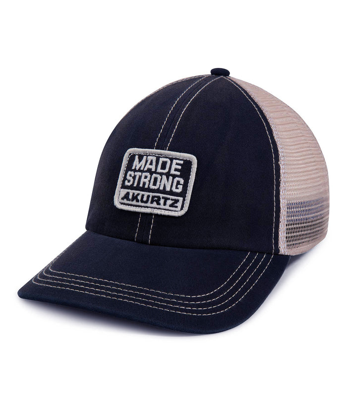 a. kurtz Contrast Stitch Trucker Baseball Cap NAVY